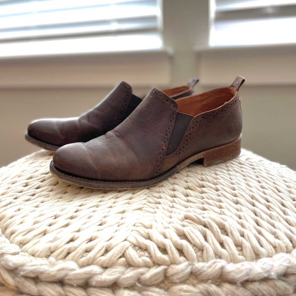 Josef Seibel Women's Sienna 91 Brown Leather Pull On Ankle Boots Size 41